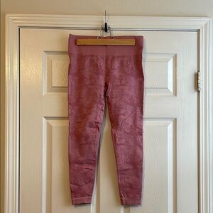 Gymshark Seamless Camo Leggings, pink, NEVER WORN